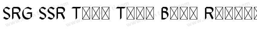 SRG SSR Type Text Bold Regular字体转换